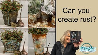 Thrift Haul Treasures - Can you Create Rust with DIY Paint?