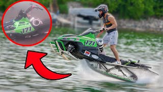 Snowmobile Sinks to Bottom of the Lake *Recovery Mission*
