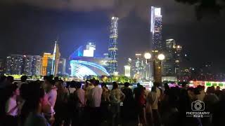 广东广州：实拍广州珠江新城海心沙夜景，中国大陆最美的夜景