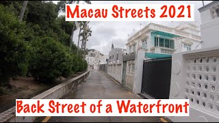 [4K] Walking Macau 2021: Rua de Hac Sá Long Chao Kok 黑沙龍爪角海濱路 Coloane 路環 - 中國澳門 Macao Streets China