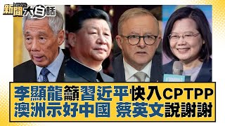 李顯龍籲習近平快入CPTPP 澳洲示好中國 蔡英文說謝謝 新聞大白話@tvbstalk 20221210