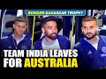 Border-Gavaskar Trophy:Team India leaves for Australia, set to face Kangaroos in 5 match test series