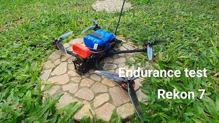 endurance test rekon 7 dengan batre liion 6s1p 5000mah kdest 21700