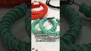 DIY: Transforme uma Argola Velha em Brinco de Macramê Estiloso! | BeBoho Estilo de Vida