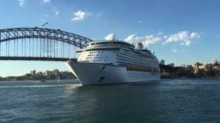 Royal Caribbean Voyager of the Seas departing Sydney Harbour