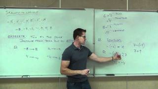 Prealgebra Lecture 2.1:  Introduction to Integers