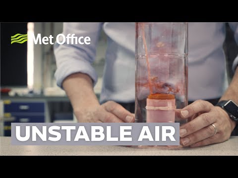 What happens when the atmosphere is unstable?