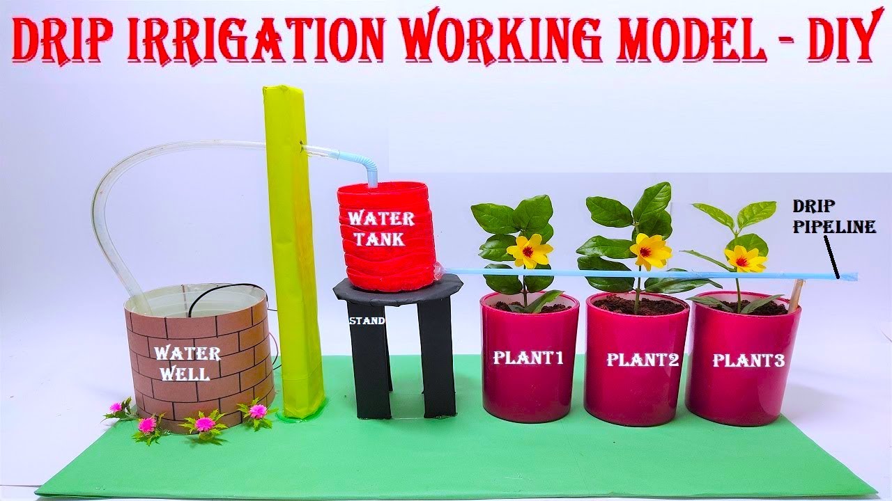 Drip Irrigation Working Model 3d | Diy At Home Easily | New Design ...