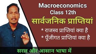 सार्वजनिक प्राप्तियां । public receipts राजस्व एवं पूंजीगत प्राप्तियां क्या होती है। macroeconomics