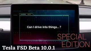 [Tesla FSD Beta 10.0.1] Part1▷"Driving into things" SPECIAL EDITION - Tesla Autopilot FSD 10 testing