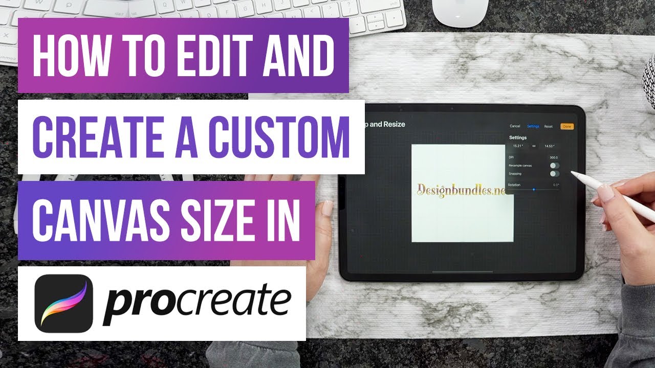 🖌 How To Edit And Create A Custom Canvas Size In Procreate - YouTube