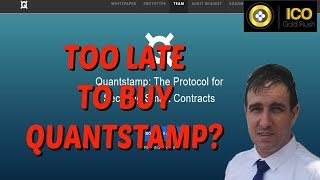 What Is Quantstamp Is It Too Late To Buy Quantstamp ICO Gold Rush with Anthony Darvill