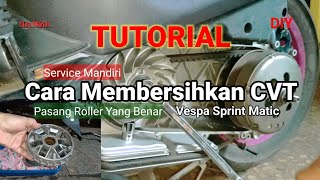 Cara Service Vespa Matic||CVT Vespa Sprint Iget DIY