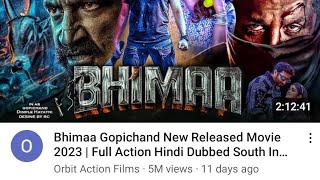 Bhimaa Gopichand New Released Movie2023 | Full Action Hindi Dubbed SouthIndian Movie 2023