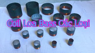 coil loa bass các loại cho loa sân khấu và gia đình