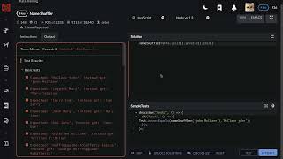 Codewars Name Shuffler