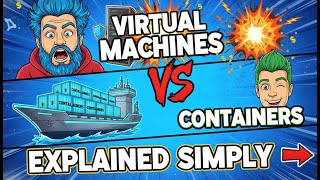 VMs vs Containers: Explained Simply #virtualization #docker #devops #cloudcomputing #sysadmin