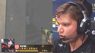 s1mple absolutely shocked by this xertioN play 💀