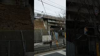 【田園都市線鷺沼】たまプラーザ方向から陸橋を上り線走行中　たまプラーザ駅→鷺沼駅　東急田園都市線・東京メトロ　川崎市宮前区鷺沼　仮想旅行