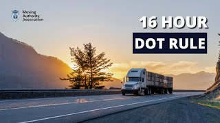 16 Hour DOT Rule ⛟ 📦Driver On A One-Day Work Schedule Can Be On Duty For 16 Hours If The Driver.