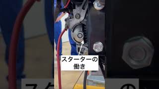 【機械・自動車科】 スタータの動き方 #Shorts