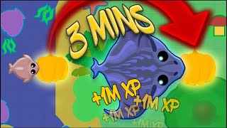 Mope.io - FARMING FROM TROUT TO AZURE BRINGER WITH THE *RARE* GOLDEN PUMPKIN IN ONLY 3MINS!(PART 1)