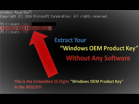How To Extract OEM (PRE-INSTALLED) Product Key From BIOS Without Any Software (EASY WAY) ||2017|| How To Extract OEM (PRE-INSTALLED) Product Key From BIOS Without Any Software (EASY WAY) ||2017||