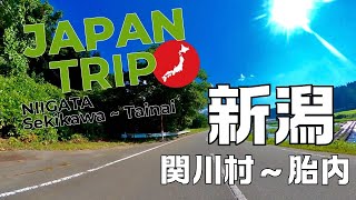 #230 【バイクツーリング日誌】【新潟県】：関川村〜胎内：絶景！！山間部の快適ルートがすばらしい！：R113、県道272号、R290