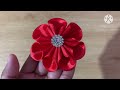 super easy ribbon flower making hand embroidery amazing trick with ribbon diy ribbon flowers