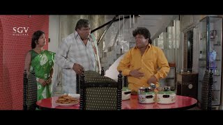 Doddanna Not Allowing Tennis Krishna to Eat in Home | Comedy Scene | Lakshmi Mahalakshmi  Movie