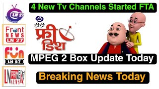 DD Free Dish 4 New Tv Channels Started FTA Today @BreakingNewsDth