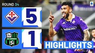 FIORENTINA-SASSUOLO 5-1 | HIGHLIGHTS | Goals galore in Florence! | Serie A 2023/