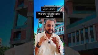 Where should you write your Power Fx code? #powerplatform #powerapps