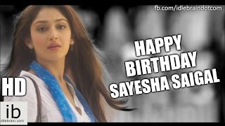 Sayesha Saigal Birthday 2015 - making video - idlebrain.com