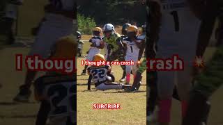 Hit so loud, I thought a bomb exploded #youth #sports #micahparsons #sportschannel #youtubeshorts