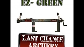 Review of the EZ-Green bow press from last chance archery