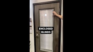 Enclosed Blinds Door Glass | Waudena Entrance Systems