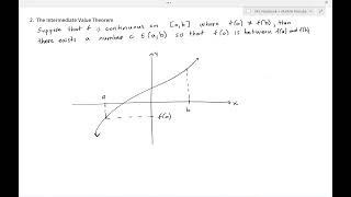 DiffCal 04 Continuity and the Intermediate Value Theorem