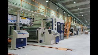 5 Layer Cardboard Production line Manufacturing 3 Layer Corrugated cardboard