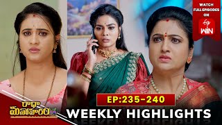 Radha Manoharam Weekly Highlights: 1st Feb - 7th Feb 2025 | Watch Full Episodes on ETV Win