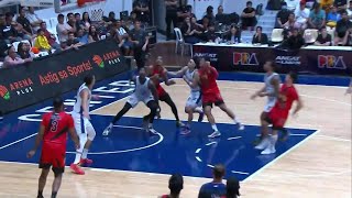 Jericho Cruz TECHNICAL FOUL DUE TO STRONG BUMP | PBA Season 49 Commissioner's Cup