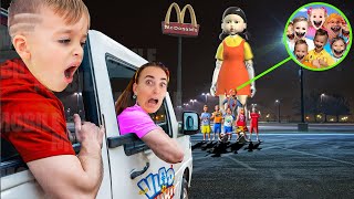 DRONE FÄNGT VERFLUCHTE VLAD \u0026 NIKI.EXE, RYAN'S WORLD, BLIPPI, LOVE DIANA BEI McDONALD'S UM 3AM!