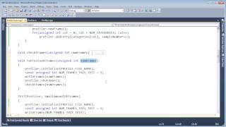 Profiler Tests: Making the Pseudo Code Compile