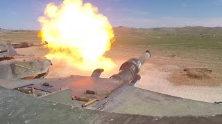 Firepower! M1 Abrams Inside & Outside View [Training Exercise]