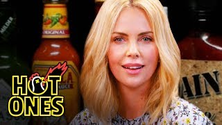 Charlize Theron Takes a Rorschach Test While Eating Spicy Wings | Hot Ones