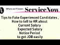 Fake Experience Candidates || Current Salary || Expected Salary || Notice Period to get job easily