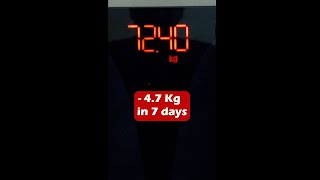 I didn't eat food for 7 full days! See what happened...#shorts