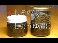 しその実しょうゆ漬け作り方　How to make shiso soy sauce