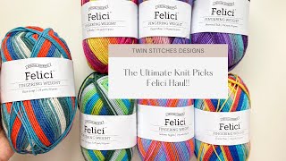 The Ultimate Knit Picks Felici Yarn Review- by Twin Stitches Designs Knitting Podcast