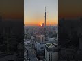 浅草ビューホテル　眺望　♪　東京スカイツリー　♪　夜明け　朝日　日の出　☆　浅草　浅草寺　☆ tokyo skytree from asakusa view hotel　sunrise